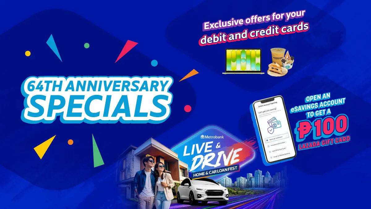 <h1>Metrobank celebrates 64 years with more rewards for everyday moments and bigger milestones&nbsp;</h1>